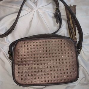 Bronze Crossbody small Purse from charming Charlie